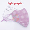 [10 PACK] Purple Tree Printed Linen Cotton 3 Layer Mask + Filters