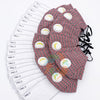 [50 PACK] Red Plaid Cotton Face Mask with Valve + Filters