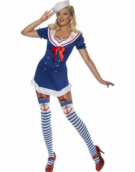 Ship Ahoy Sailor Navy Dress With Anchors