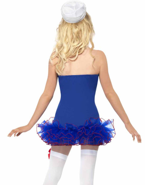 Pin-Up Girl Sailor Blue TuTu Dress Costume
