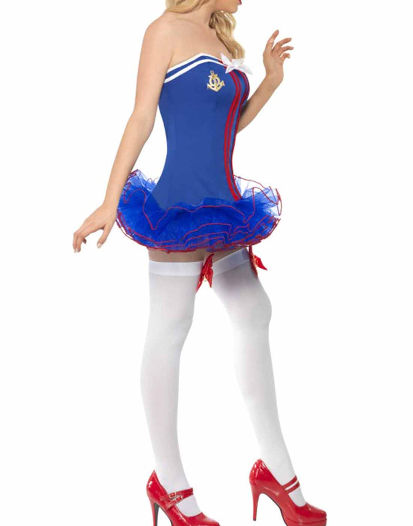Pin-Up Girl Sailor Blue TuTu Dress Costume