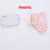 [10 BAG] Hearts Kids Cotton Valve Mask