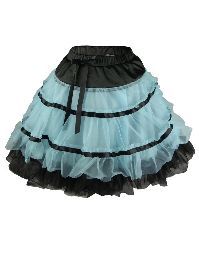 Light Blue Tutu Petticoat Dance Skirt