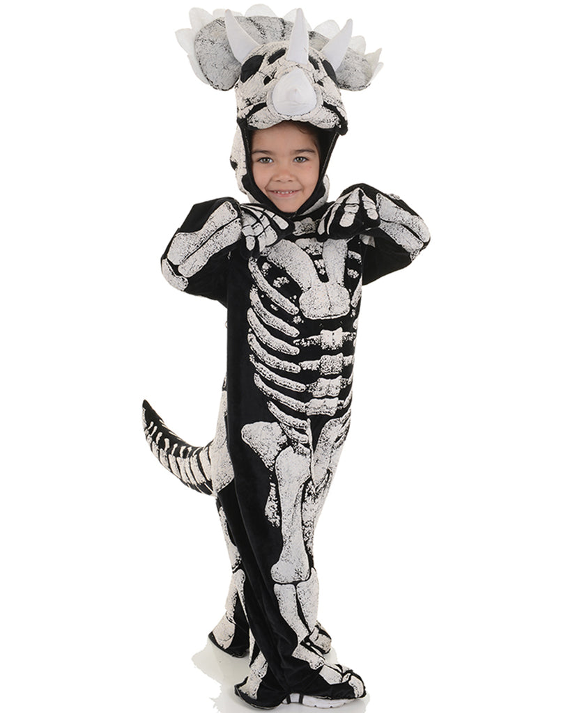Triceratops Fossil Toddler Childs Halloween Costume-S