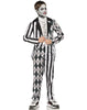 Sinister Clown Tuxedo Boys Scary Halloween Costume-L