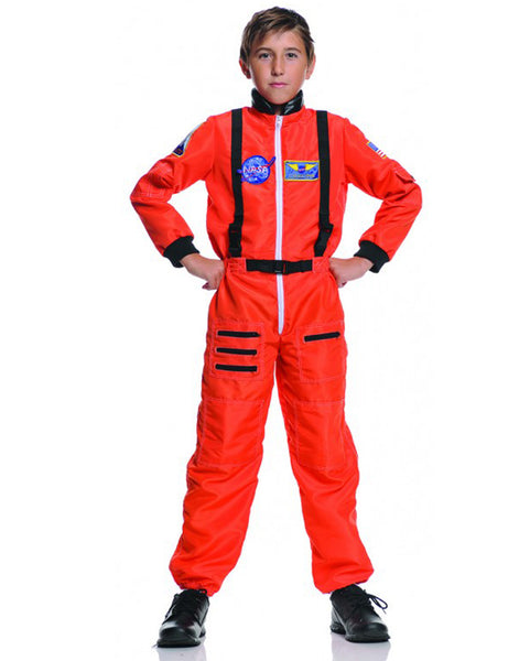 Boys Orange Astronaut Costume