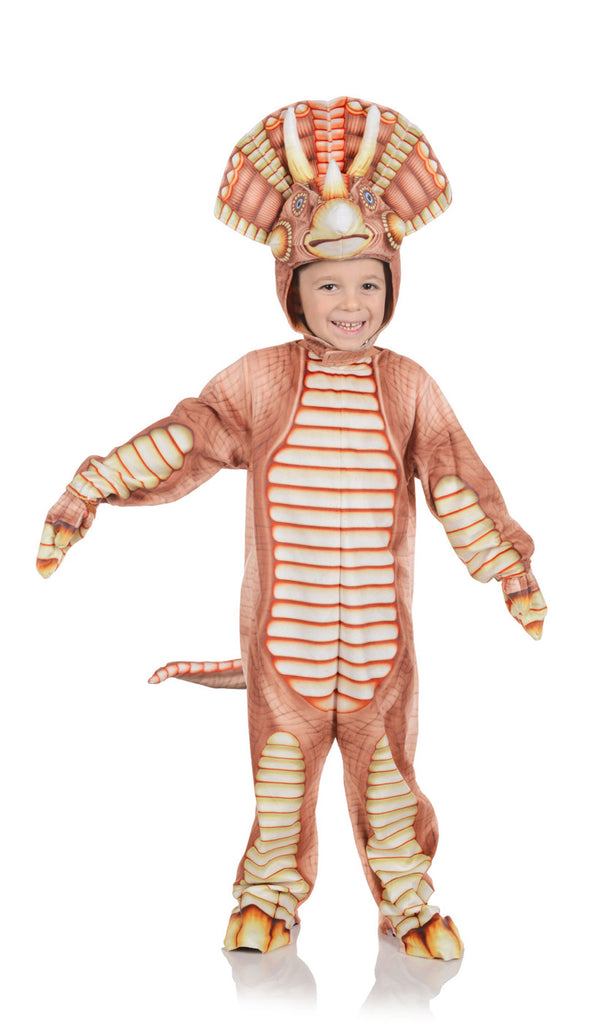 Brown Triceratops Toddler Dinosaur Costume