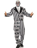 The Jester Mens Two Toned Clown Tuxedo Halloween Costume
