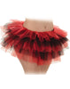 Red Black Womens Ballet Dance Tutu Petticoat-OS