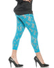 Lace Neon Blue Womens Adult Leggings