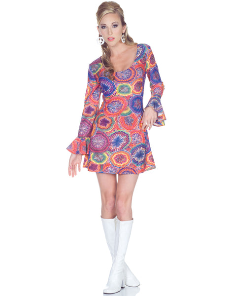 Psychedelic 1960's Mod Hippie Costume