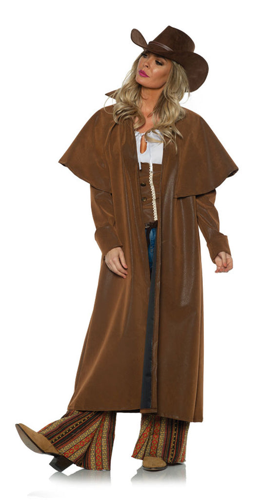 Duster Brown Womens Cowgirl Coat