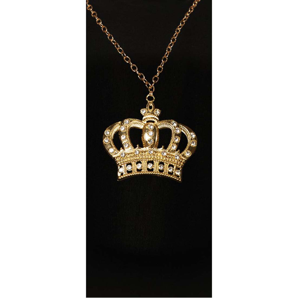 Crown 90s Pimp Gold Costume Necklace