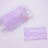[50 PACK] 3ply Color Disposable Mask-Pink Purple Black White
