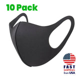 [10 PACK] Breathable Black Sponge Mask