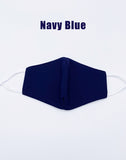 Navy Blue Cotton Double Layer Mask